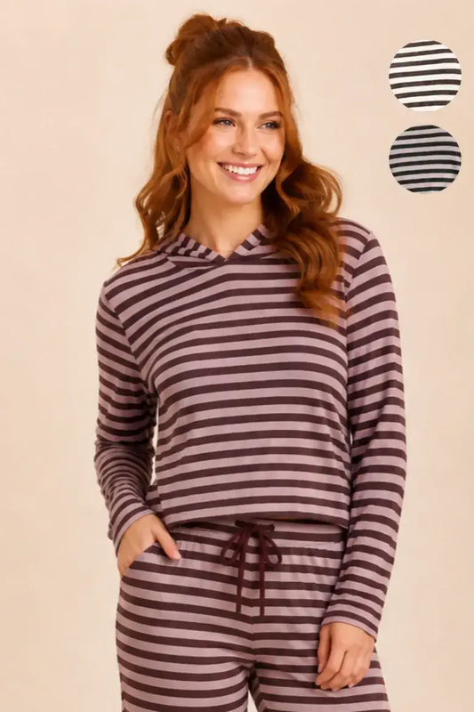 All stripes hoodie set
