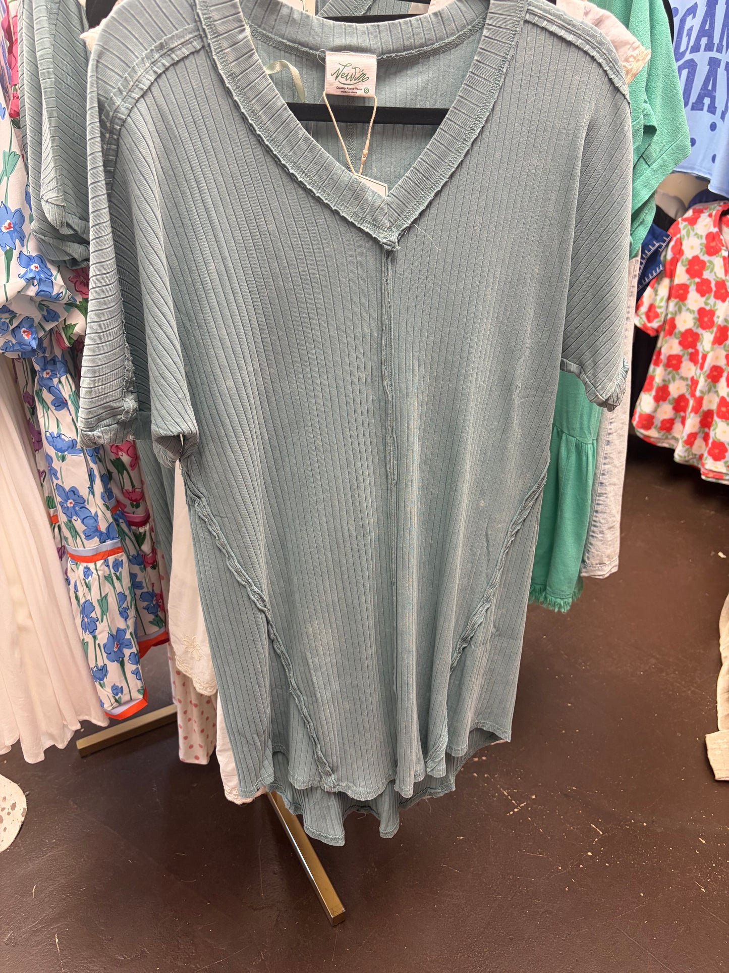 Very j washed relaxed dress