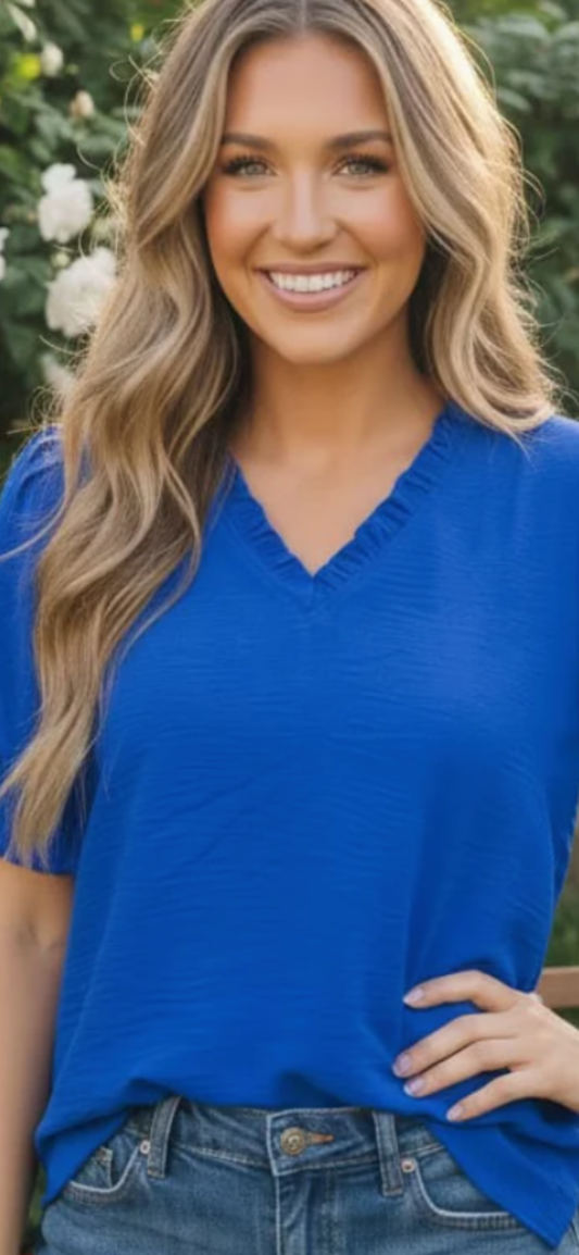Royal blue Jodifl top