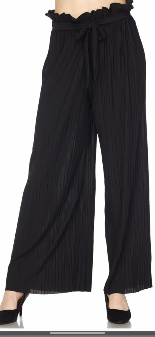 Elastic waist flow pant