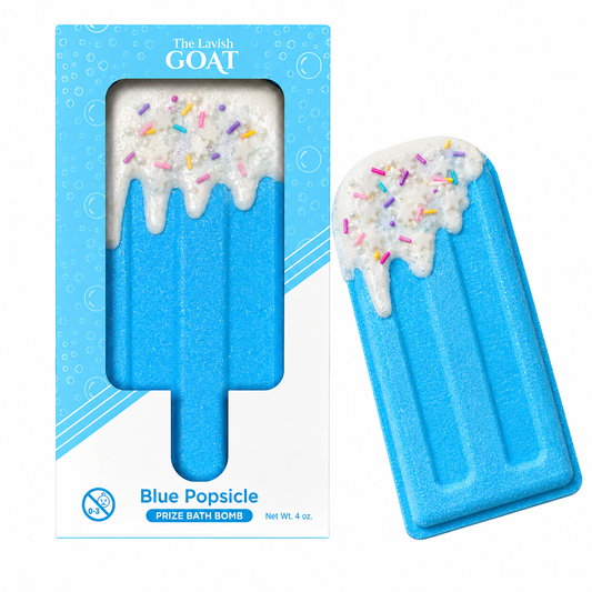 The Lavish Goat - Blue Popsicle Prize Inside Bath Bomb