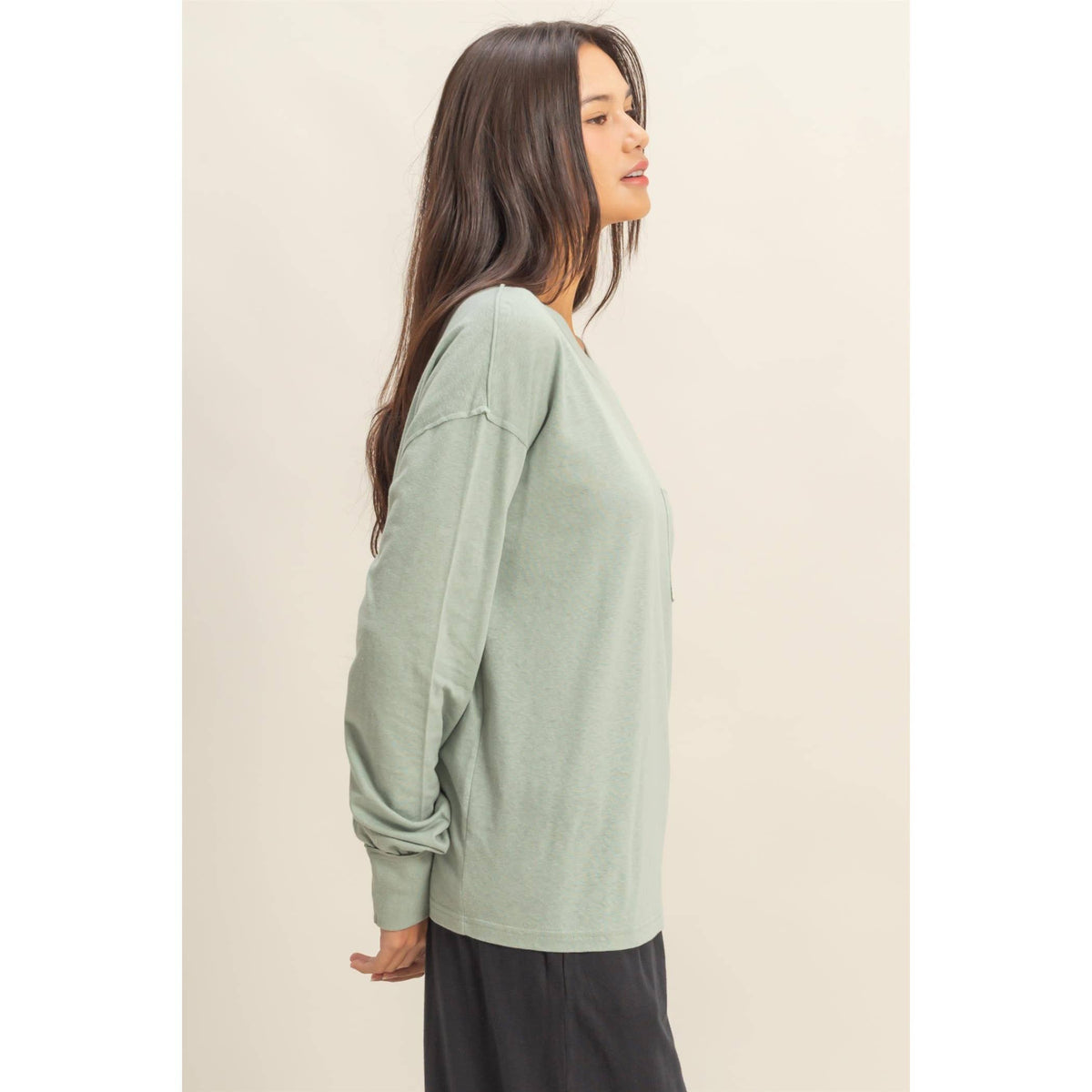 Long Sleeve Pocket T-Shirt