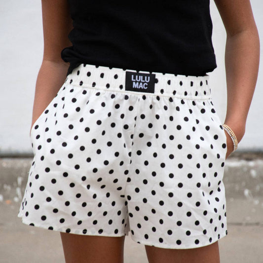 Lulu Mac WHITE/BLACK SM POLKA DOT