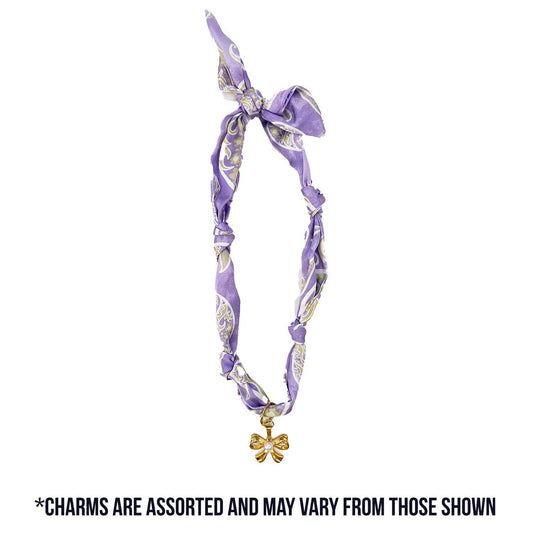 SCARF NECKLACE WITH CHARM