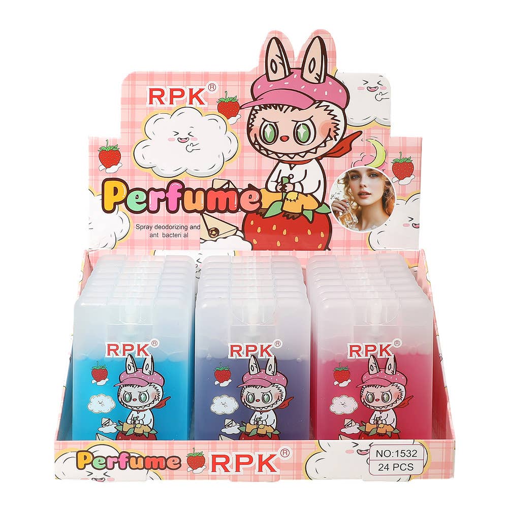 Monster Bunny Character Printed Colorful Perfume Spray