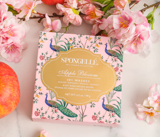 - Body Wash Infused Spa Sponge Buffer Exfoliate Soap Cleanser