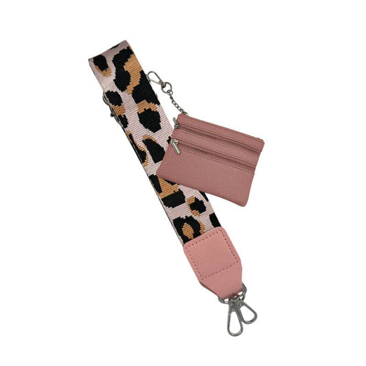 Cell Phone Crossbody Leopard Pink