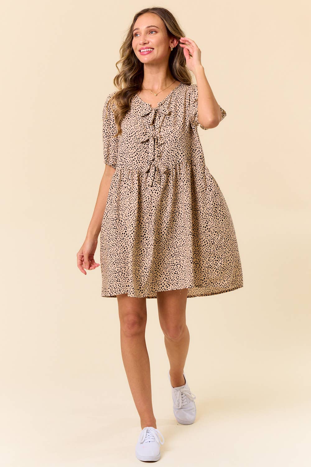 animal print mini dress