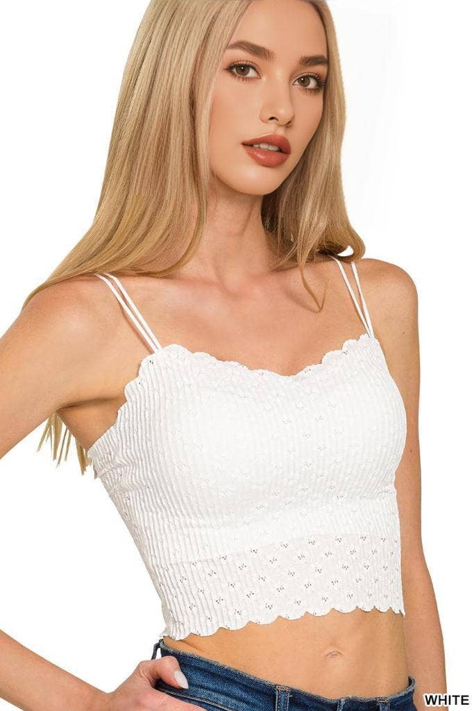 Seamless Lace Bralette With Bra Pads Zenana