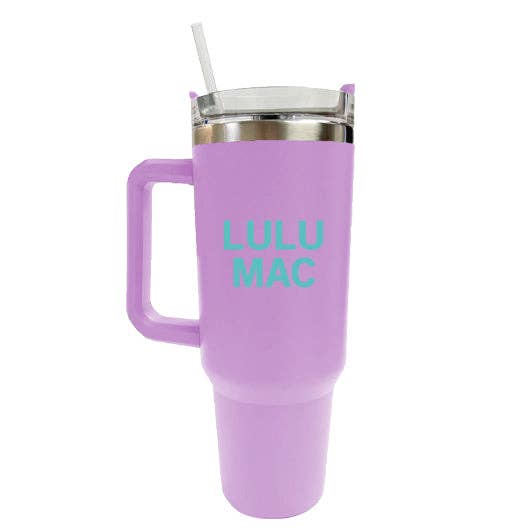 LM Morgan Tumbler Lavender with Mint Logo
