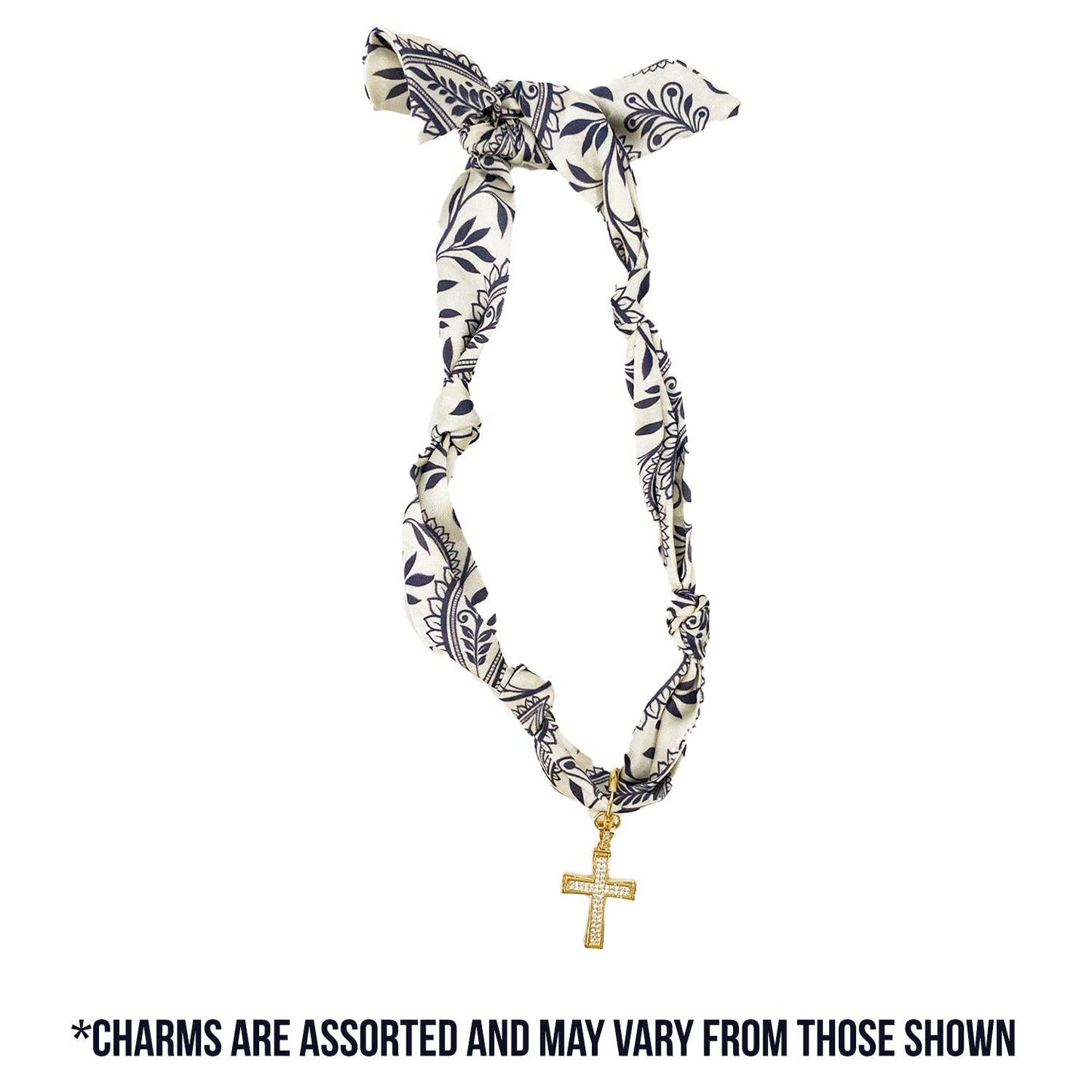 SCARF NECKLACE WITH CHARM