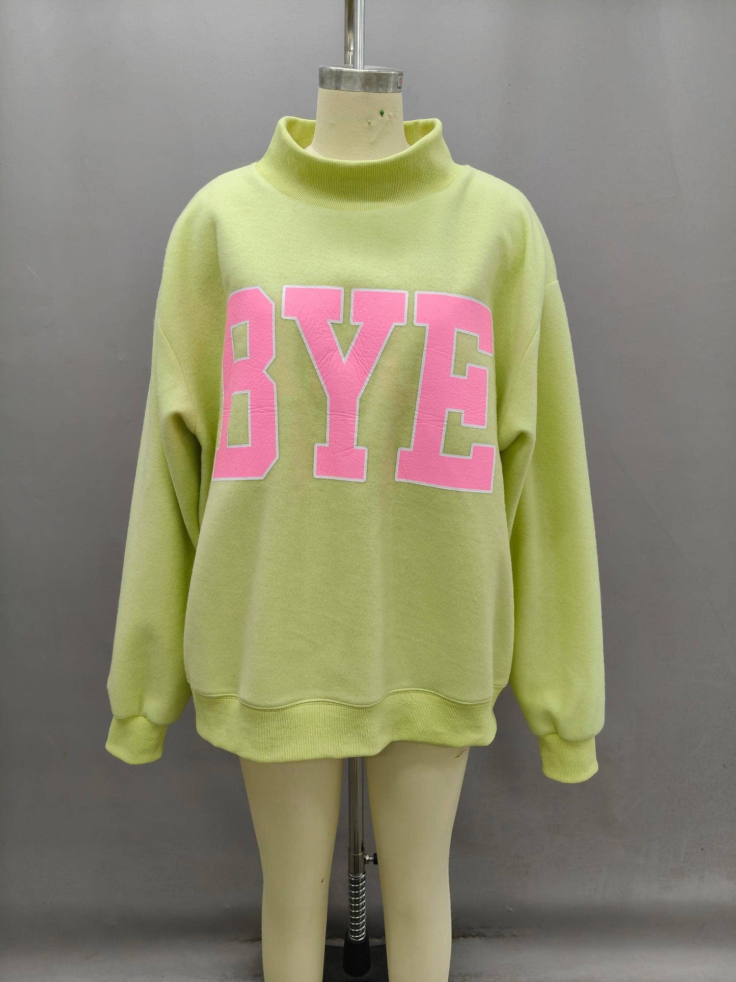 'MOODY & BYE' Reversible Mockneck sweatshirt