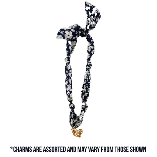 SCARF NECKLACE WITH CHARM