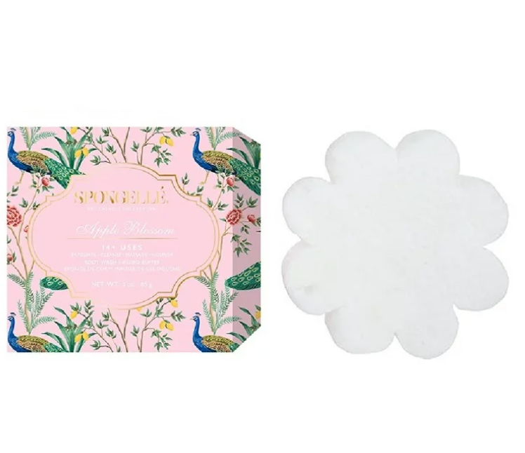 - Body Wash Infused Spa Sponge Buffer Exfoliate Soap Cleanser