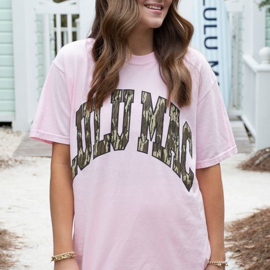 Lulu Mac Adult Comfort Colors Mossy Oak Tee