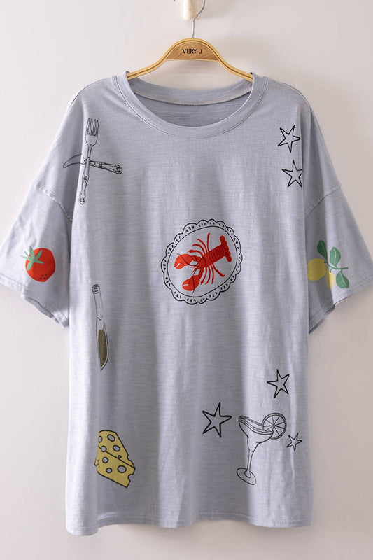 Vintage Seafood Graphic Tee