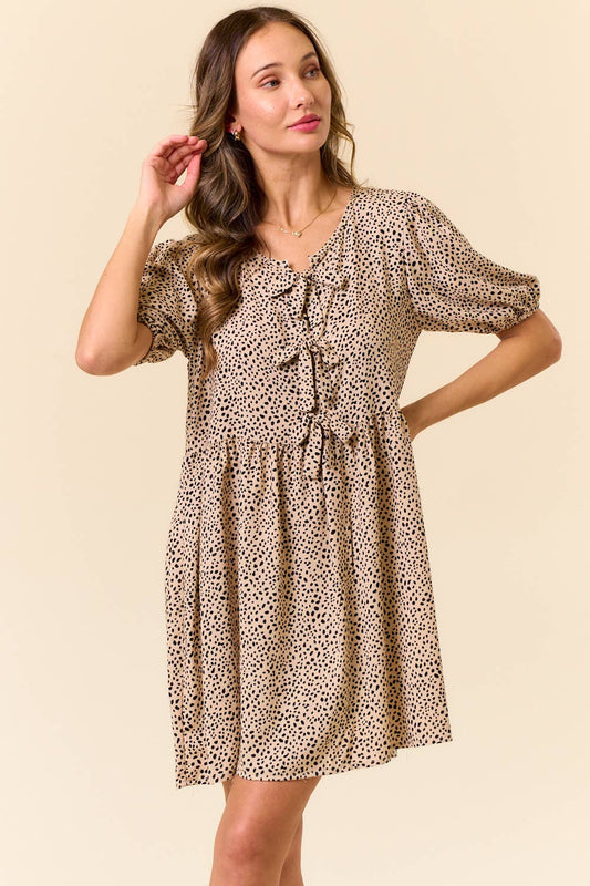 animal print mini dress