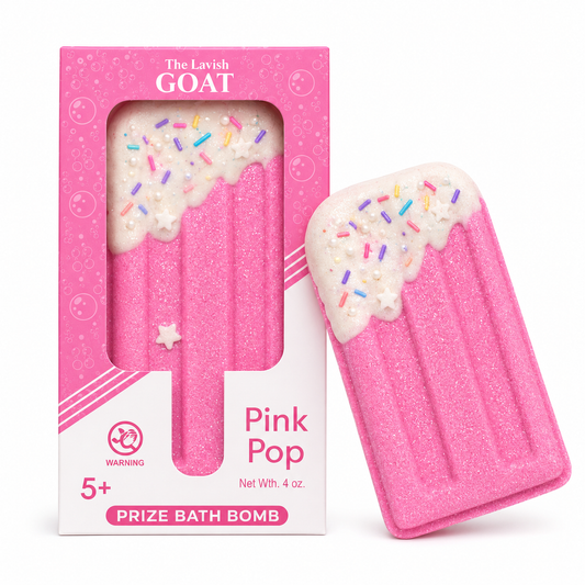 The Lavish Goat - Pink Popsicle Prize Inside Bath Bomb