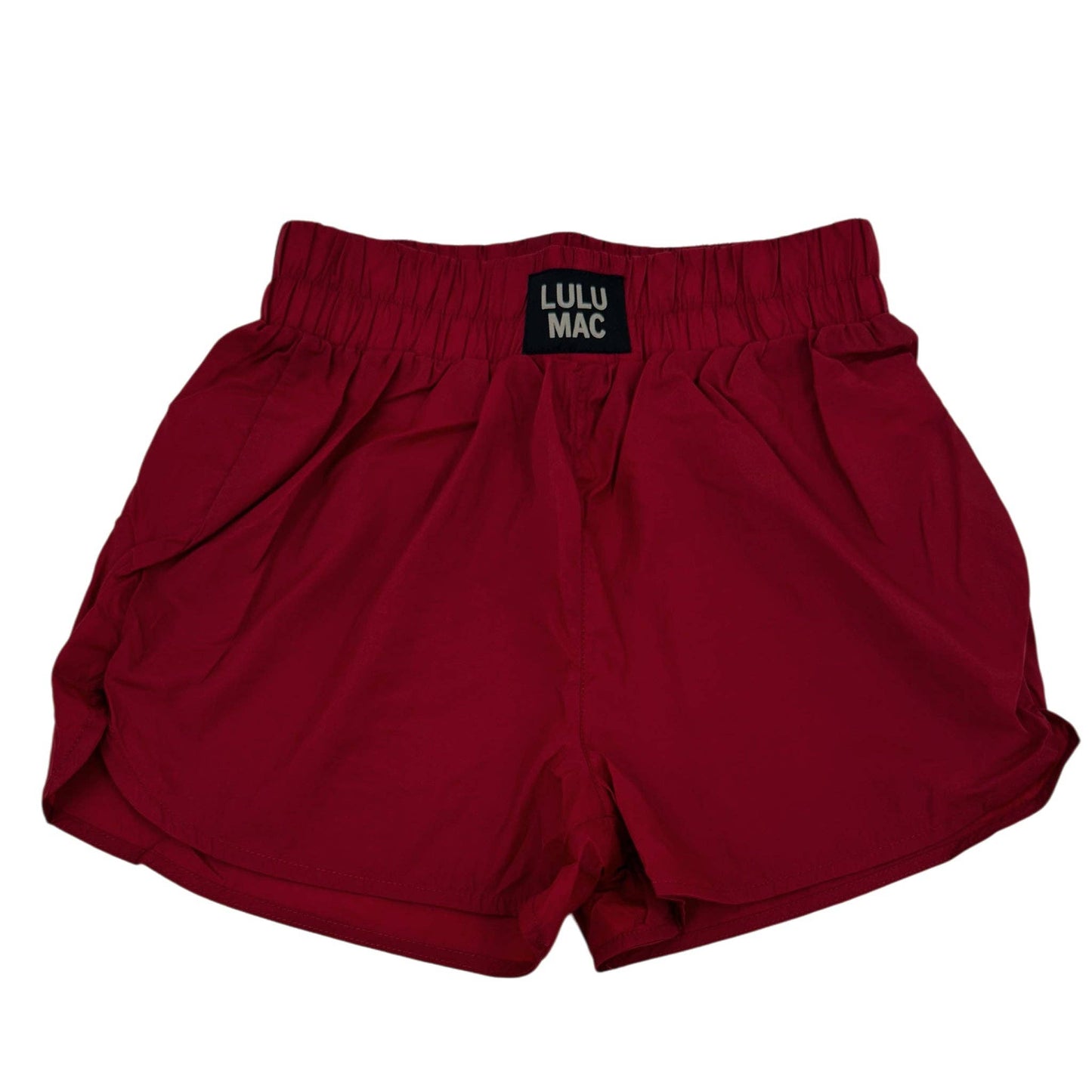 SHORT MAROON LULU MAC SOLID SHORTS: