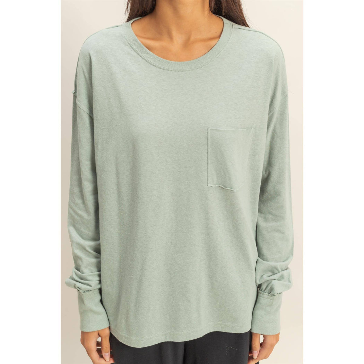 Long Sleeve Pocket T-Shirt