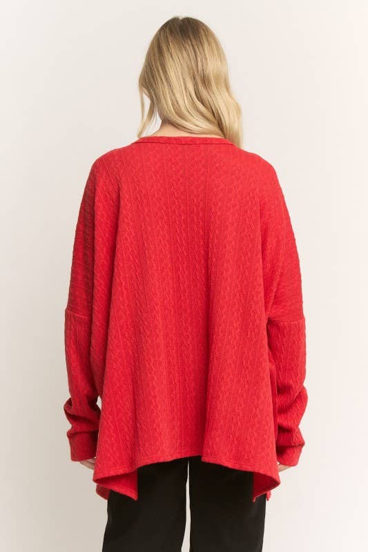 LONG SLEEVE TOP WITH CHRISTMAS PATCH