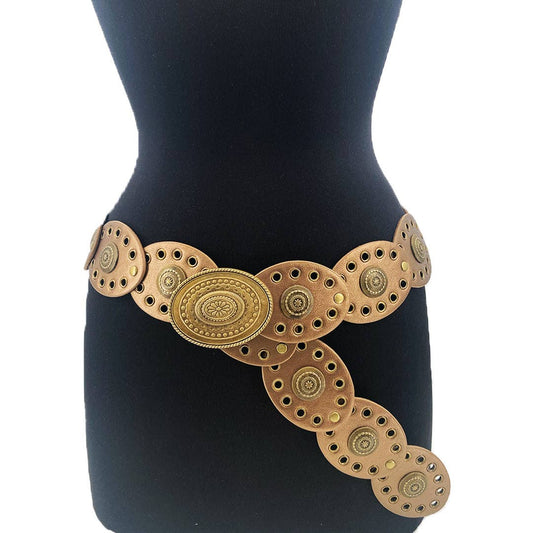 Girlie Girl Originals - Small Oval Disc Belt-Champagne