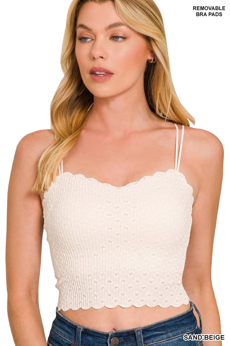 Seamless Lace Bralette With Bra Pads Zenana